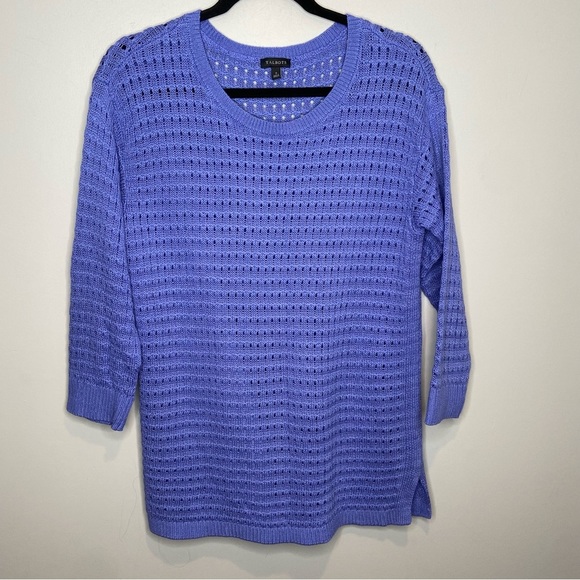 Talbots Sweaters - Talbots purple knit crewneck sweater size small